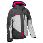 Castle X Phase Women's Snowmobile Jacket Charcoal/Silver/Pink Glo Size XSmall